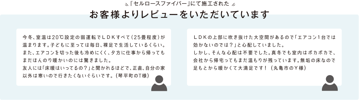 お客様よりレビューをいただいています